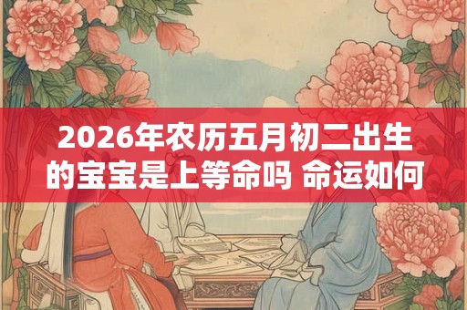 2026年农历五月初二出生的宝宝是上等命吗 命运如何