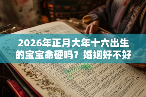 2026年正月大年十六出生的宝宝命硬吗?婚姻好不好? 2026年正月大年十六出生的宝宝命硬吗?婚姻好不好?