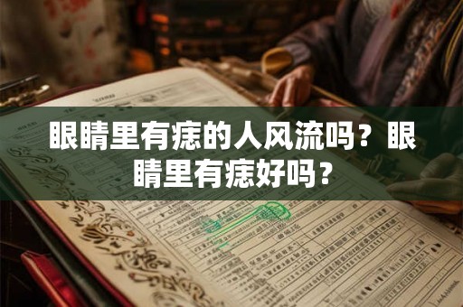 眼睛里有痣的人风流吗？眼睛里有痣好吗？