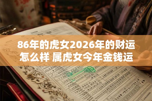 86年的虎女2026年的财运怎么样 属虎女今年金钱运势如何