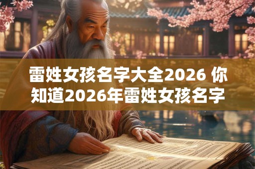 雷姓女孩名字大全2026 你知道2026年雷姓女孩名字有哪些吗