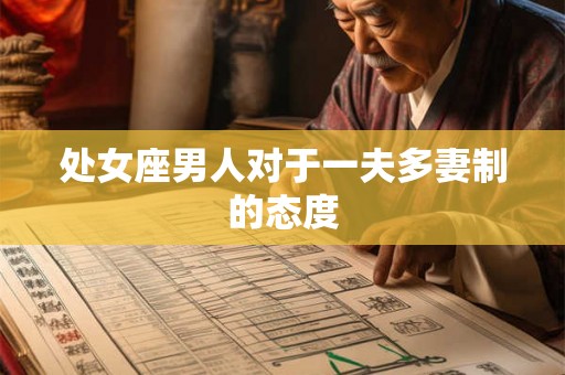 处女座男人对于一夫多妻制的态度
