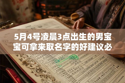 5月4号凌晨3点出生的男宝宝可拿来取名字的好建议必看 5月4号凌晨3点出生的男宝宝可拿来取名字的好建议必看