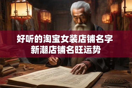 好听的淘宝女装店铺名字 新潮店铺名旺运势