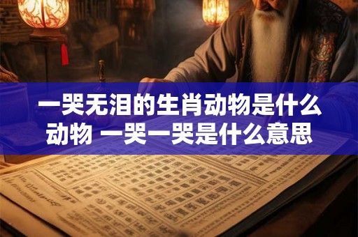 一哭无泪的生肖动物是什么动物 一哭一哭是什么意思