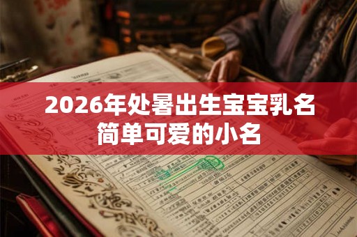 2026年处暑出生宝宝乳名简单可爱的小名 2026年处暑出生宝宝乳名简单可爱的小名