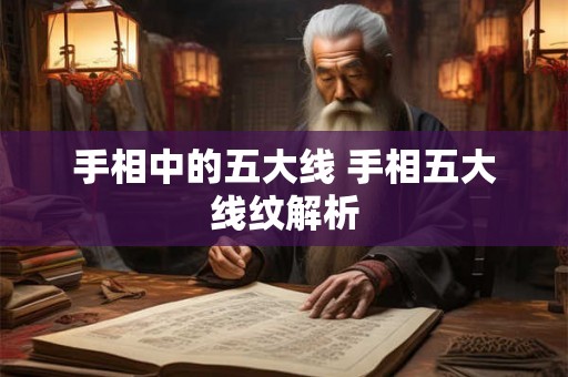 手相中的五大线 手相五大线纹解析 手相中的五大线 手相五大线纹解析