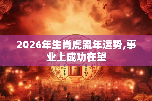2026年生肖虎流年运势,事业上成功在望