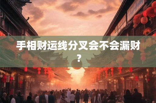 手相财运线分叉会不会漏财? 手相财运线分叉会不会漏财?