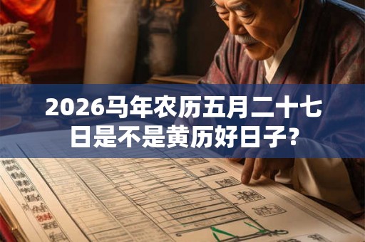 2026马年农历五月二十七日是不是黄历好日子？