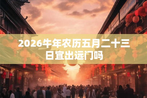 2026牛年农历五月二十三日宜出远门吗