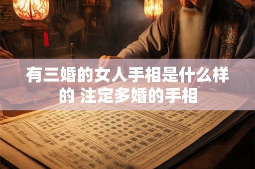 有三婚的女人手相是什么样的 注定多婚的手相