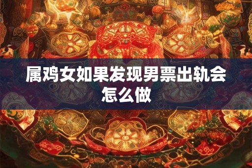 属鸡女如果发现男票出轨会怎么做