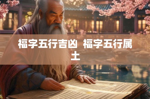 福字五行吉凶  福字五行属土