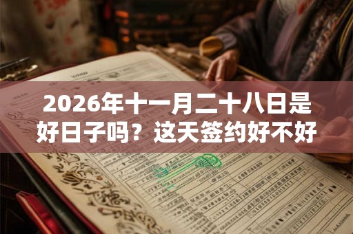 2026年十一月二十八日是好日子吗？这天签约好不好？