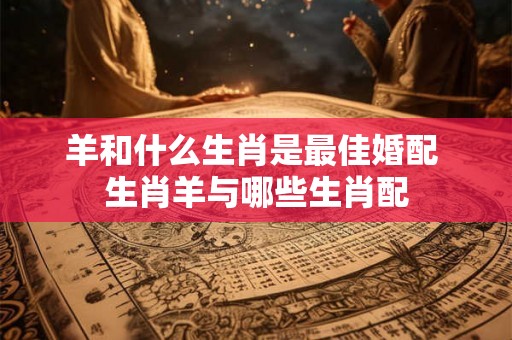羊和什么生肖是最佳婚配 生肖羊与哪些生肖配