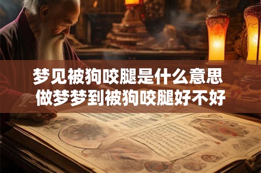 梦见被狗咬腿是什么意思 做梦梦到被狗咬腿好不好