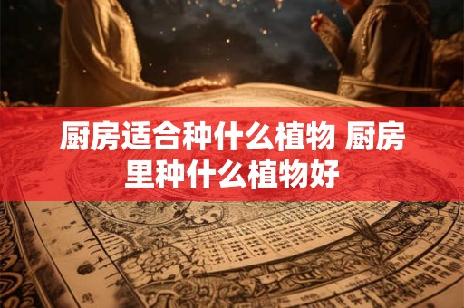 厨房适合种什么植物 厨房里种什么植物好
