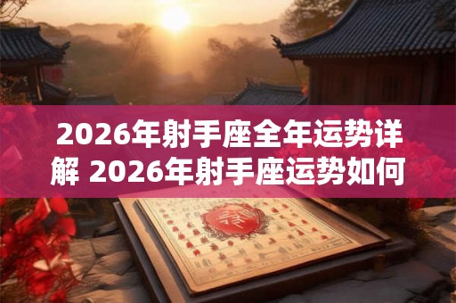 2026年射手座全年运势详解 2026年射手座运势如何