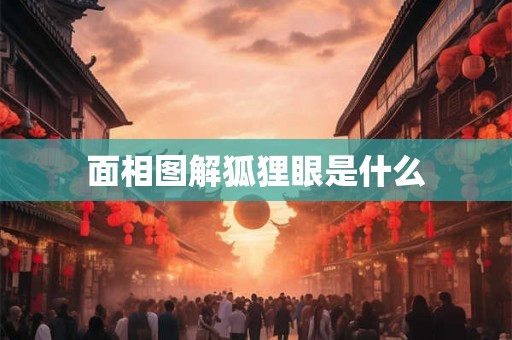 面相图解狐狸眼是什么
