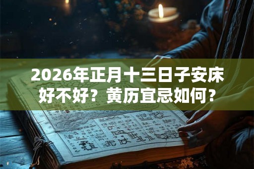 2026年正月十三日子安床好不好？黄历宜忌如何？