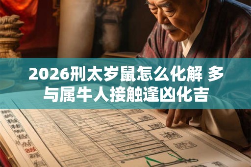 2026刑太岁鼠怎么化解 多与属牛人接触逢凶化吉