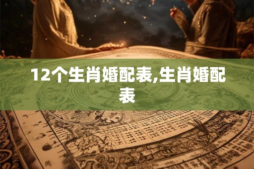 12个生肖婚配表,生肖婚配表