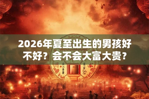 2026年夏至出生的男孩好不好？会不会大富大贵？