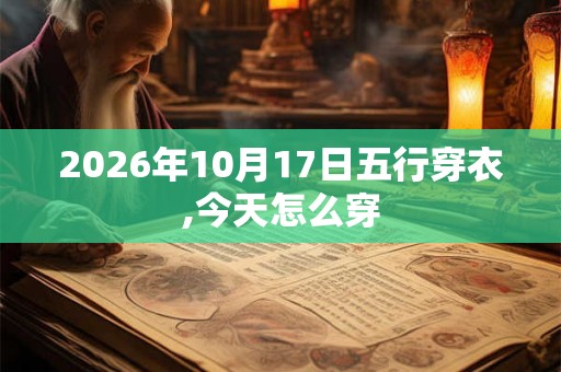 2026年10月17日五行穿衣,今天怎么穿 2026年10月17日五行穿衣,今天怎么穿