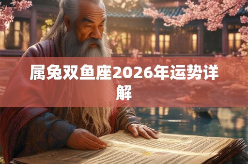 属兔双鱼座2026年运势详解