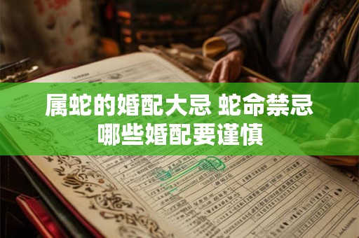 属蛇的婚配大忌 蛇命禁忌哪些婚配要谨慎