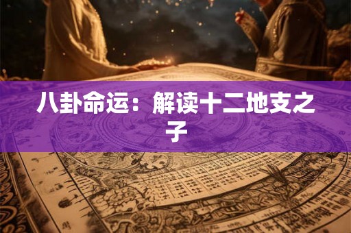 八卦命运：解读十二地支之子