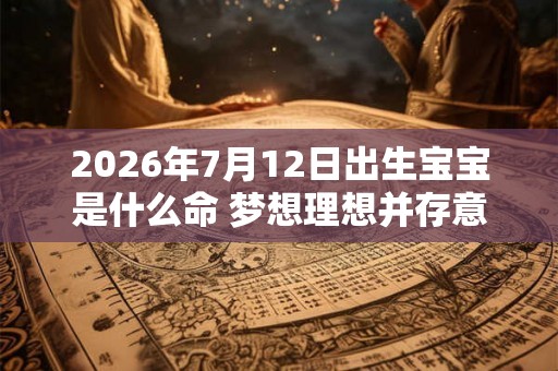 2026年7月12日出生宝宝是什么命 梦想理想并存意外之财来临