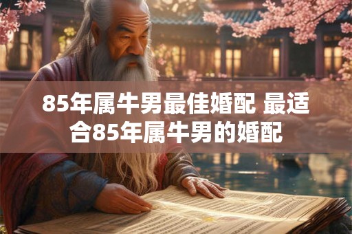 85年属牛男最佳婚配 最适合85年属牛男的婚配