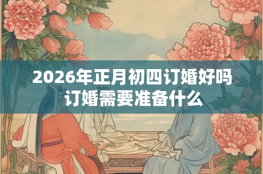 2026年正月初四订婚好吗 订婚需要准备什么 2026年正月初四订婚好吗 订婚需要准备什么
