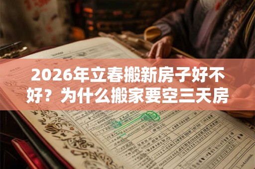 2026年立春搬新房子好不好？为什么搬家要空三天房？
