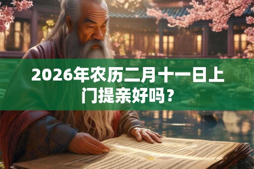 2026年农历二月十一日上门提亲好吗? 2026年农历二月十一日上门提亲好吗?