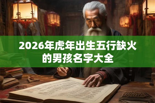 2026年虎年出生五行缺火的男孩名字大全