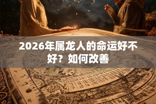 2026年属龙人的命运好不好？如何改善