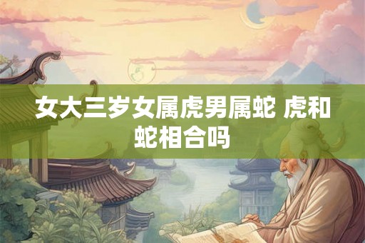 女大三岁女属虎男属蛇 虎和蛇相合吗