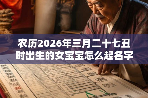 农历2026年三月二十七丑时出生的女宝宝怎么起名字好,五行属什么 农历2026年三月二十七丑时出生的女宝宝怎么起名字好,五行属什么