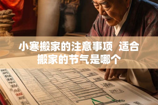 小寒搬家的注意事项  适合搬家的节气是哪个
