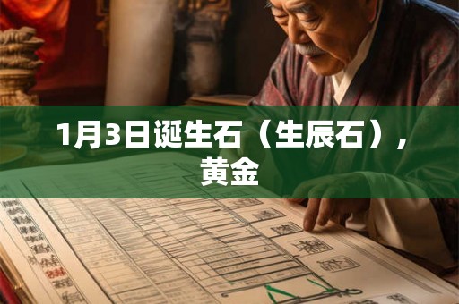1月3日诞生石（生辰石）,黄金