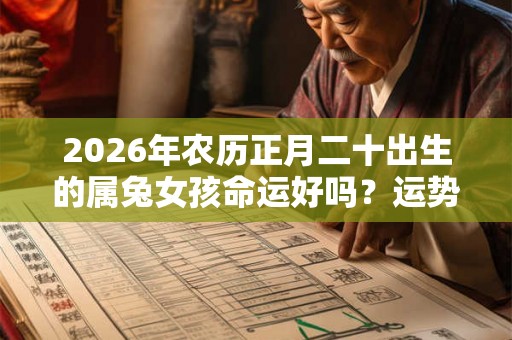 2026年农历正月二十出生的属兔女孩命运好吗？运势分析