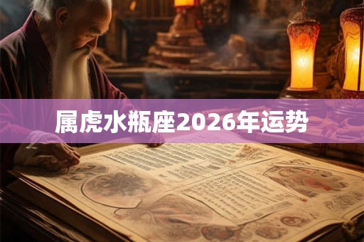 属虎水瓶座2026年运势