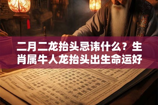 二月二龙抬头忌讳什么?生肖属牛人龙抬头出生命运好不好? 二月二龙抬头忌讳什么?生肖属牛人龙抬头出生命运好不好?