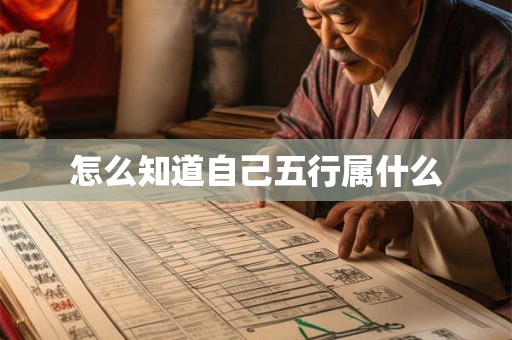 怎么知道自己五行属什么