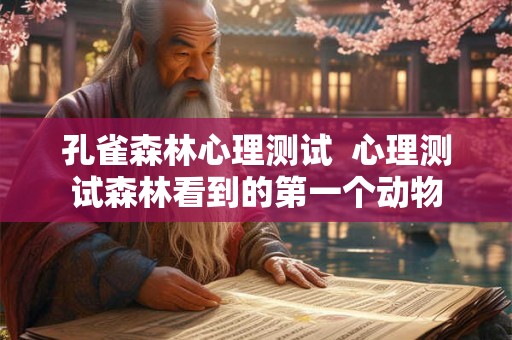孔雀森林心理测试 心理测试森林看到的第一个动物 孔雀森林心理测试 心理测试森林看到的第一个动物