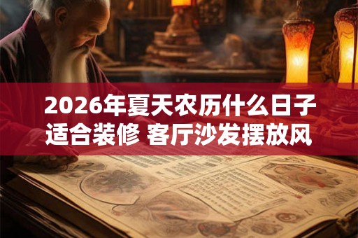 2026年夏天农历什么日子适合装修 客厅沙发摆放风水