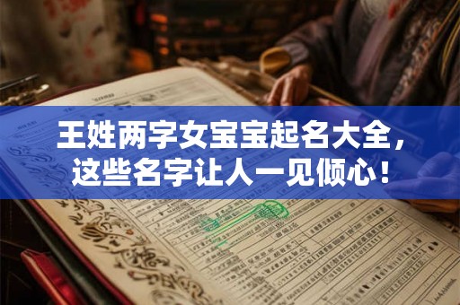 王姓两字女宝宝起名大全,这些名字让人一见倾心! 王姓两字女宝宝起名大全,这些名字让人一见倾心!